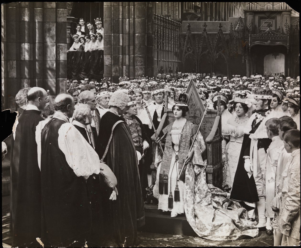 Fénykép a "Sixty Years a Queen" című filmből, 1914 körül (f/w fotó) alkotó: Company Byron