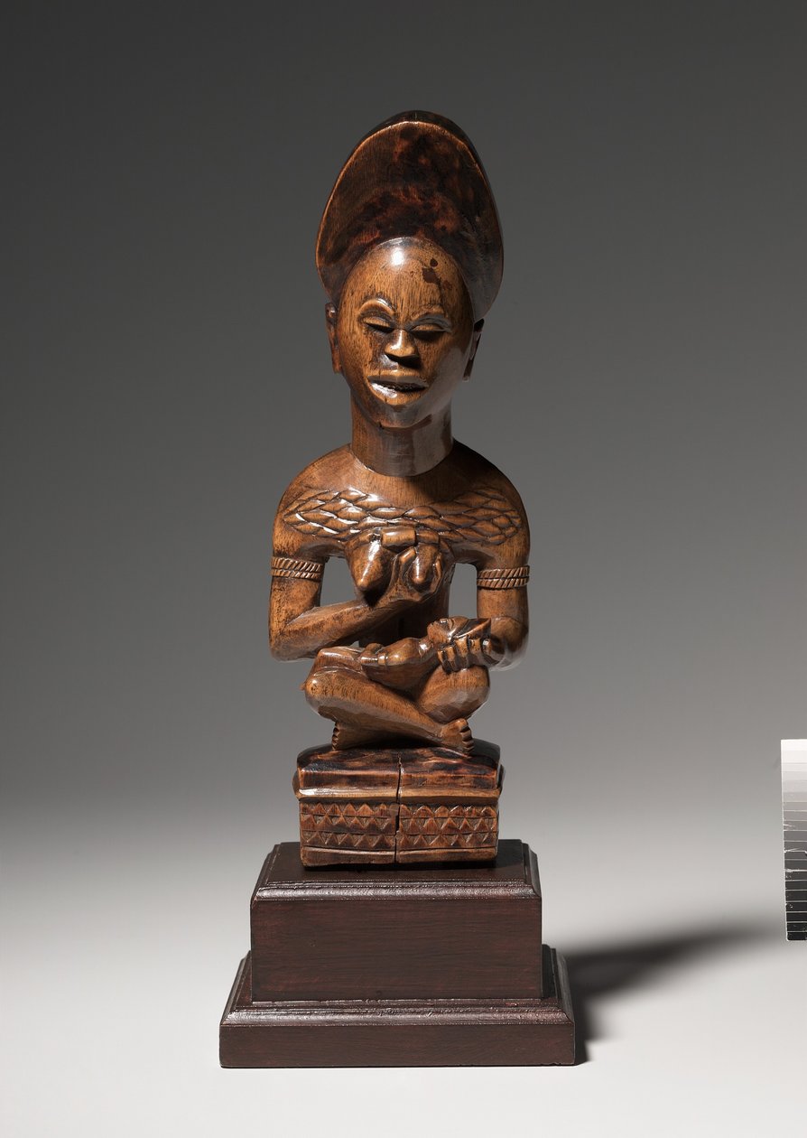 Anya-gyermek figura, az 1800-as évek közepétől a végéig alkotó: Congolese School
