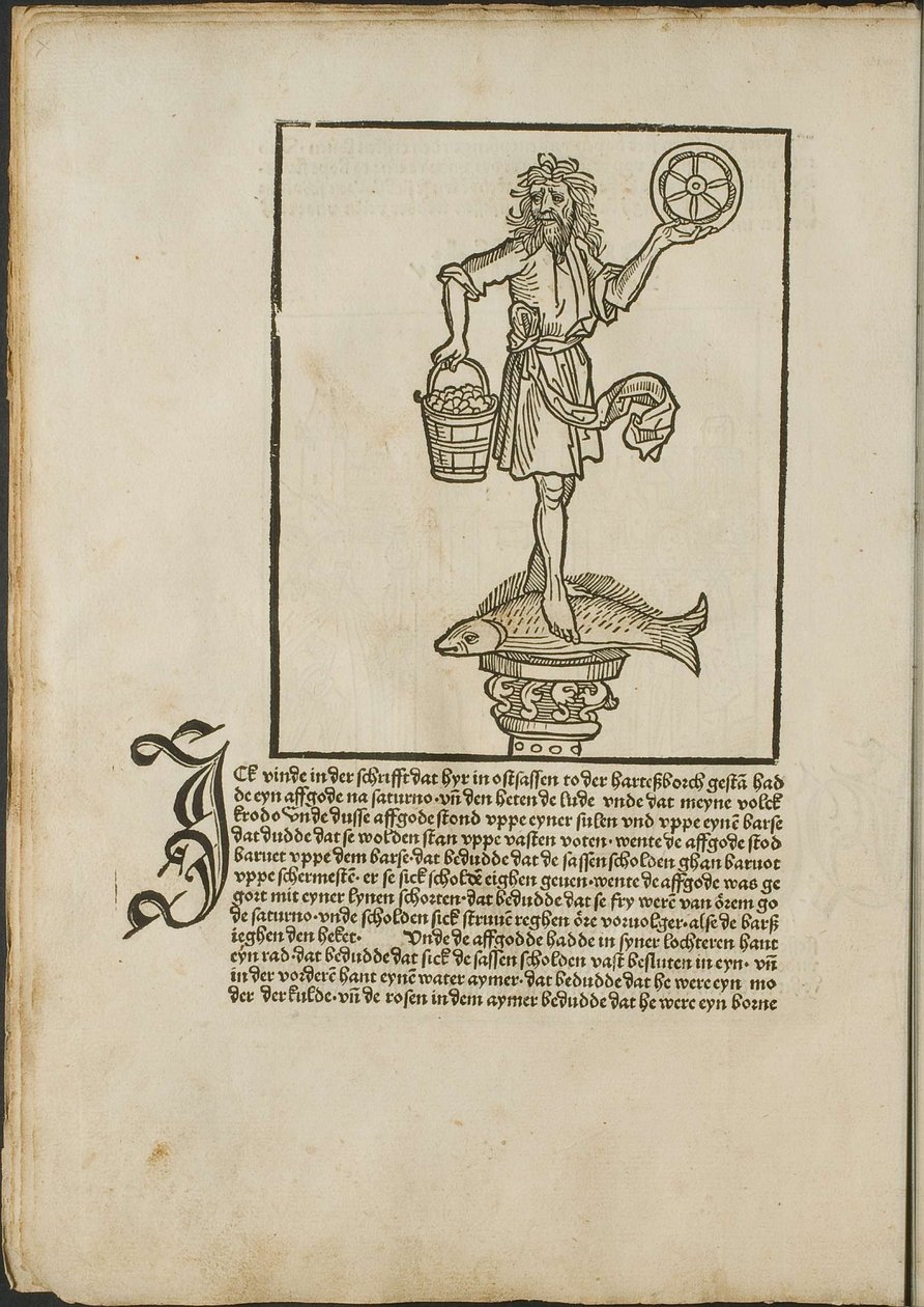Illusztráció az inkunabulumból: Cronecken der Sassen (Szászország krónikái) alkotó: Conrad Bote