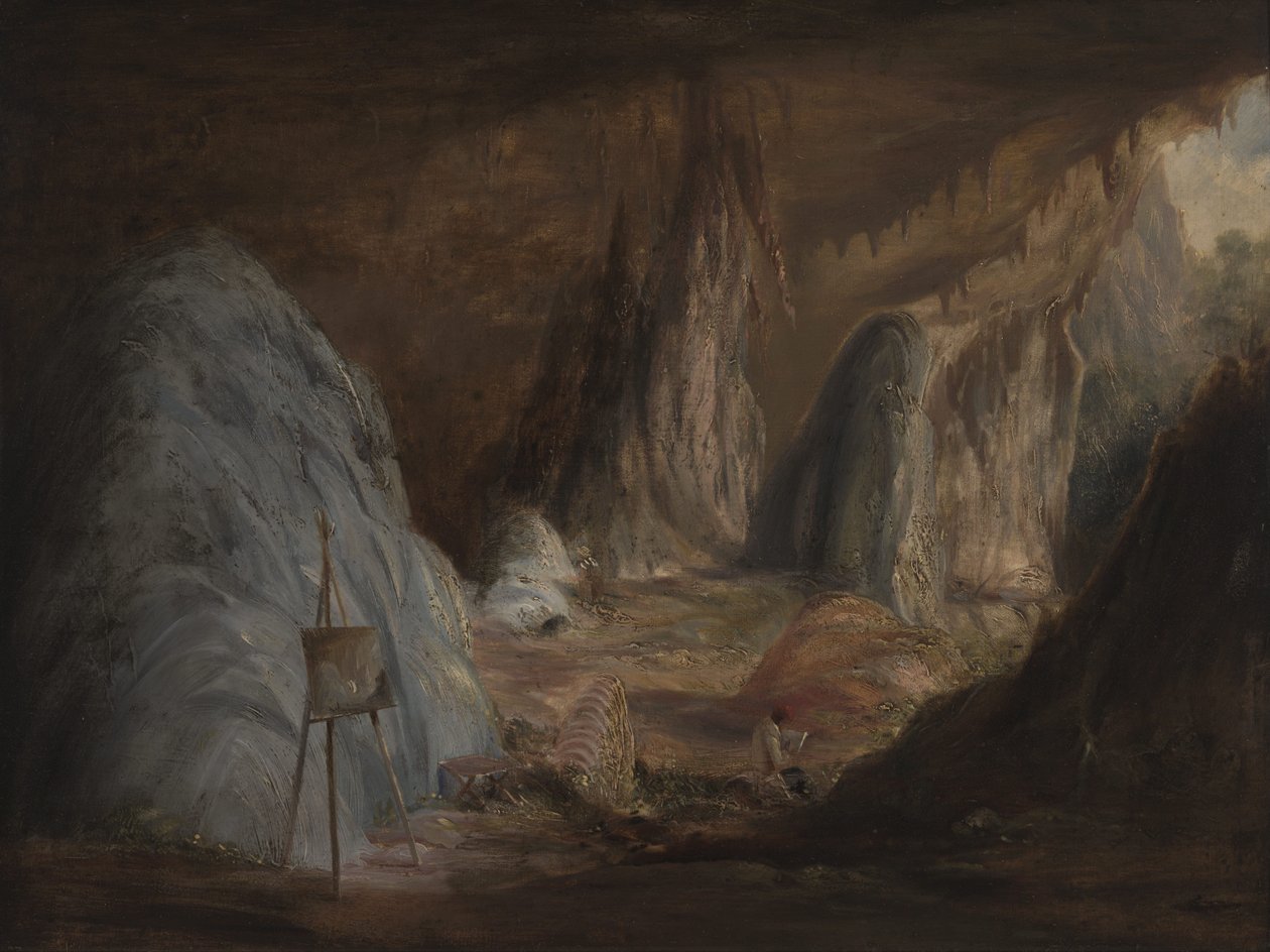 Stalagmitok, Burragalong -barlang alkotó: Conrad Martens