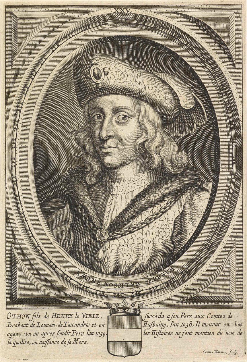 Ottó, Brabant és Leuven hercegének portréja alkotó: Conrad (after) Waumans