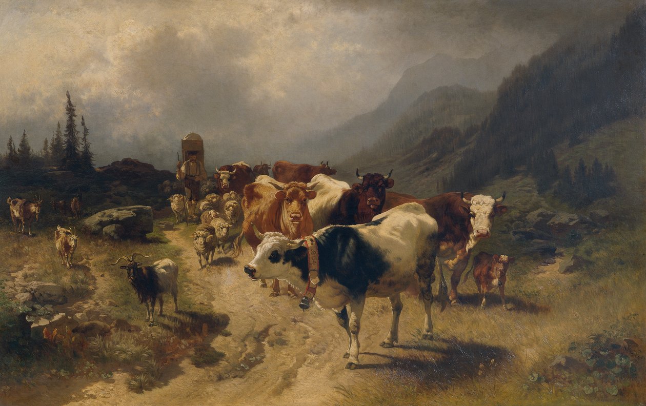 Viehabtrieb alkotó: Conrad Bühlmayer