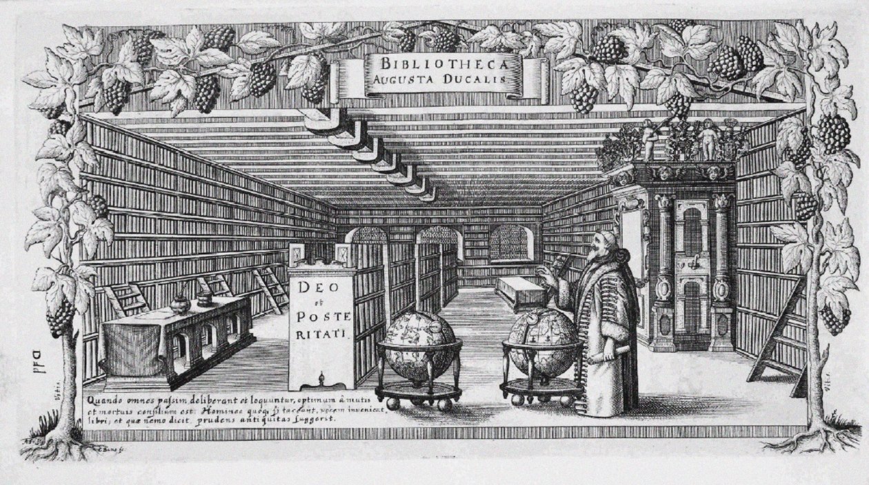August von Brunswick-Lüneburg könyvtárában, 1650 alkotó: Conrad Buno