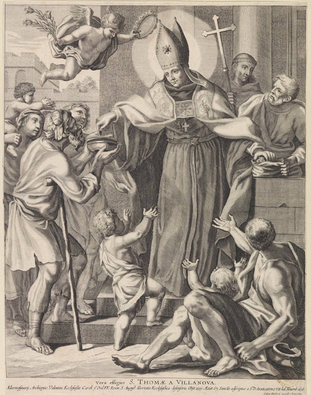 H. Thomas van Villanueva Vera Effigies S. Thomae A Villanova (cím a tárgyon) alkotó: Conrad Lauwers