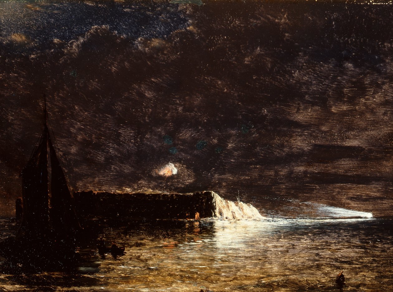Éjszakai bombázás, Fort Sumter, december 10. alkotó: Conrad Wise Chapman