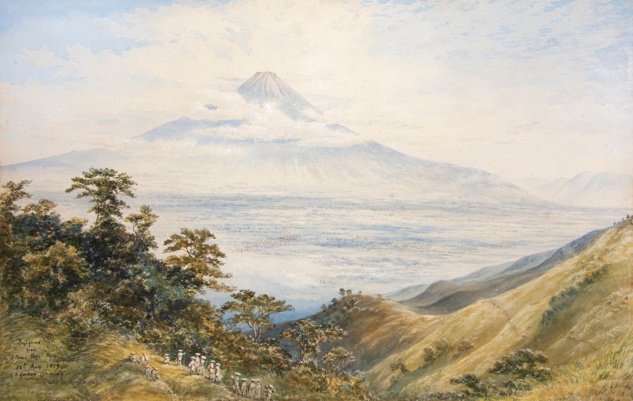 Fujiyama az Otomi Toge hágótól, Japán alkotó: Constance Frederica Gordon Cumming