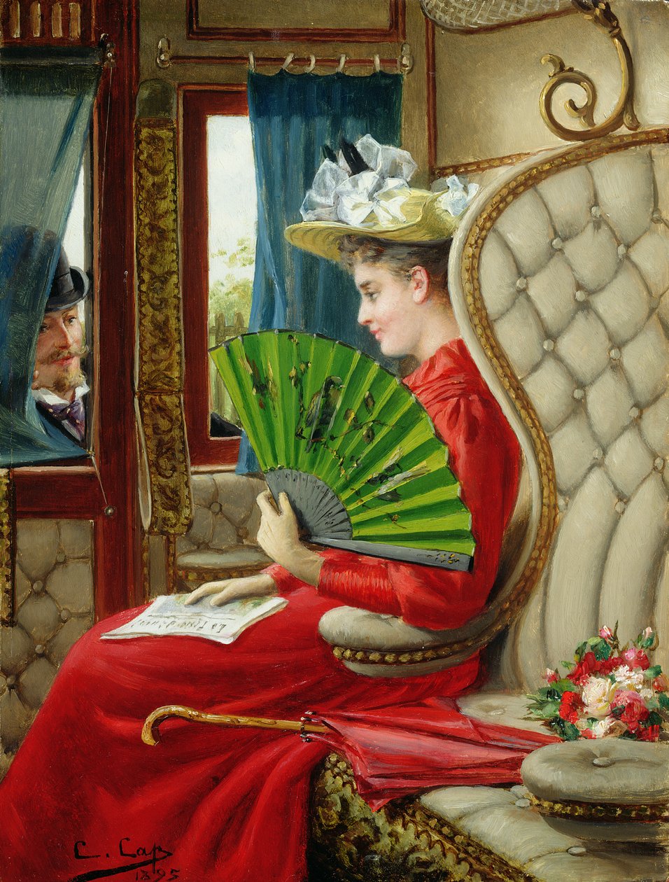 Az indiszkréció, 1895 alkotó: Constant Aime Marie Cap