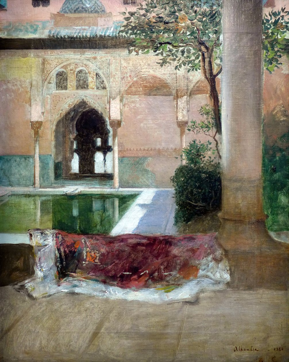 A granadai Alhambra udvara, 1880 alkotó: Constant