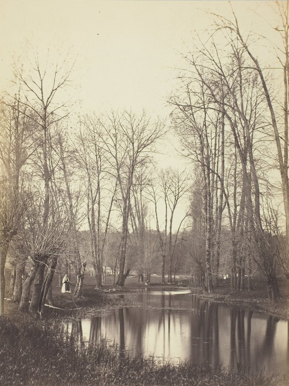 Etang et Fermiere medence és gazda felesége, c. 1865. alkotó: Constant Alexandre Famin