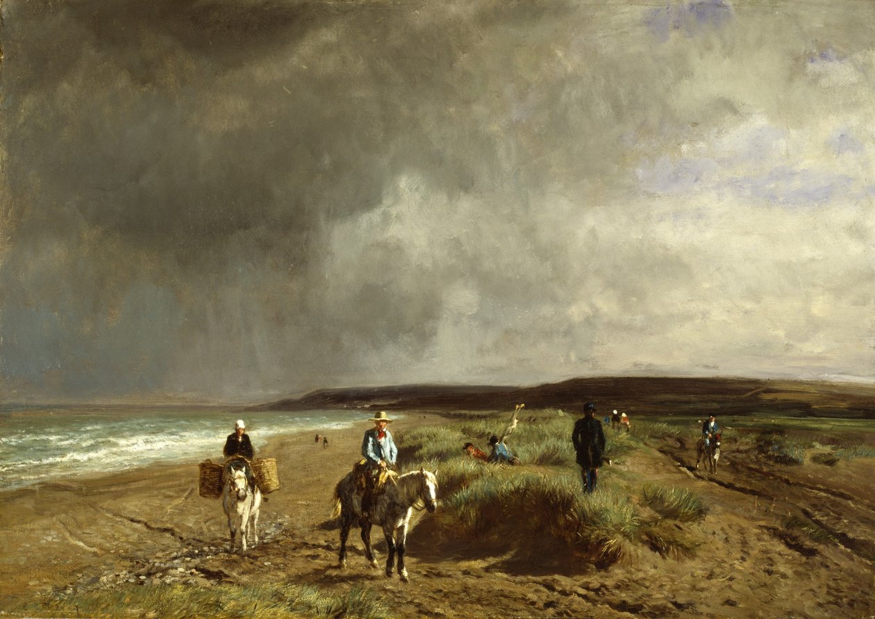 Tengerpart Villers közelében, 1859 körül alkotó: Constant Emile Troyon