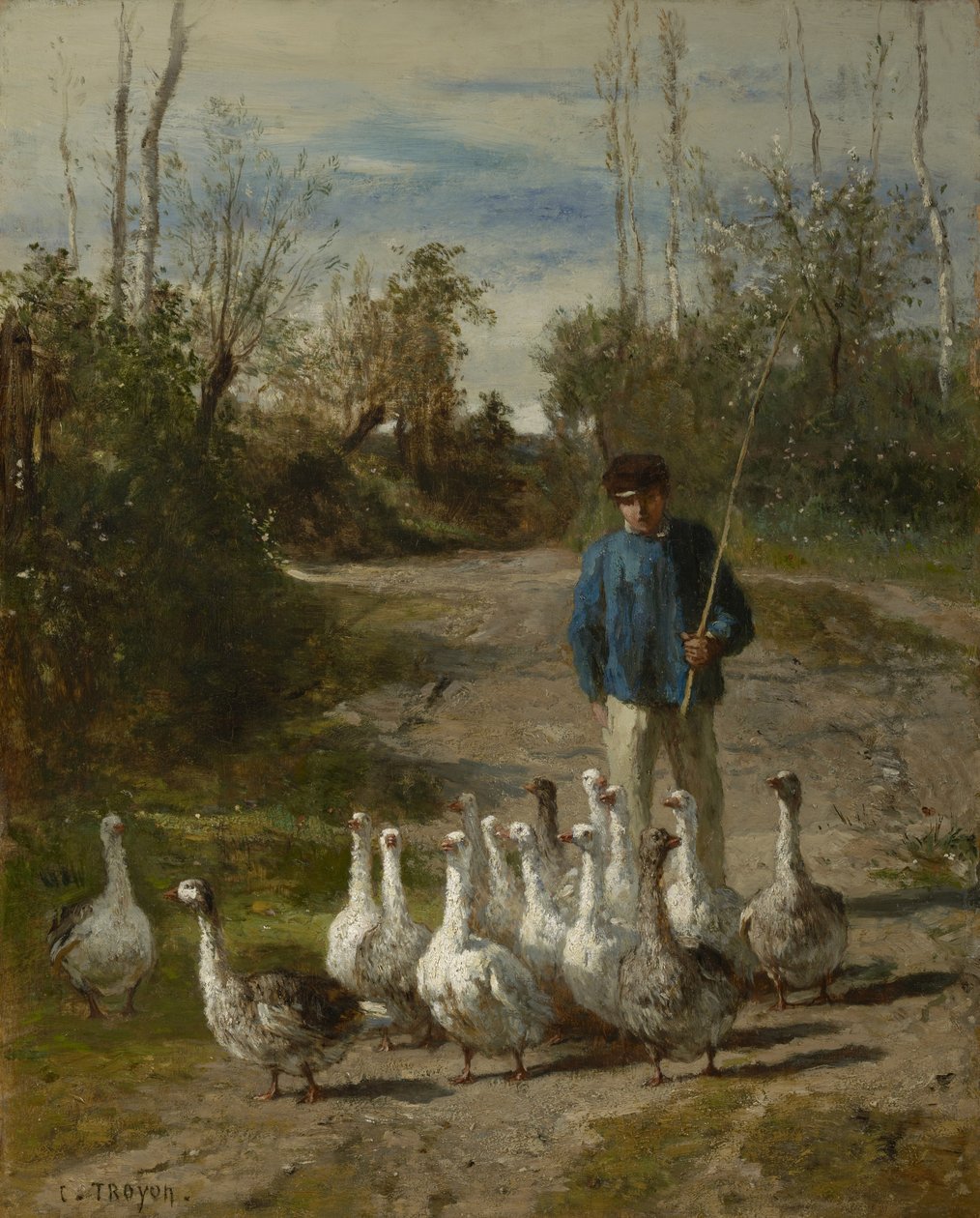 A libapásztor, 1850-55 körül alkotó: Constant Emile Troyon