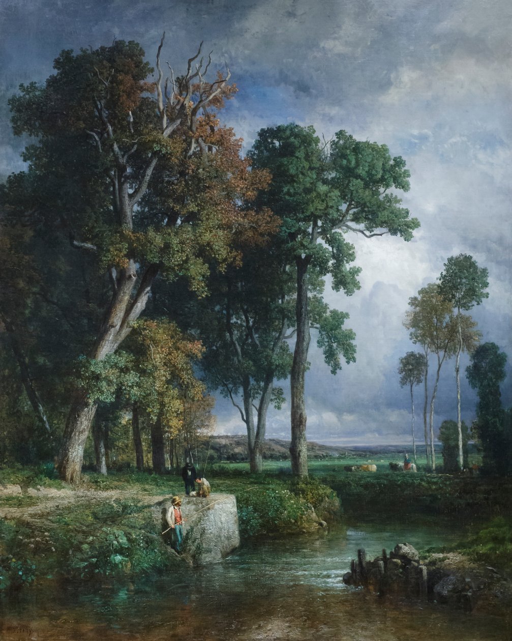 A halászok, 1850 körül (olaj, vászon) alkotó: Constant Emile Troyon