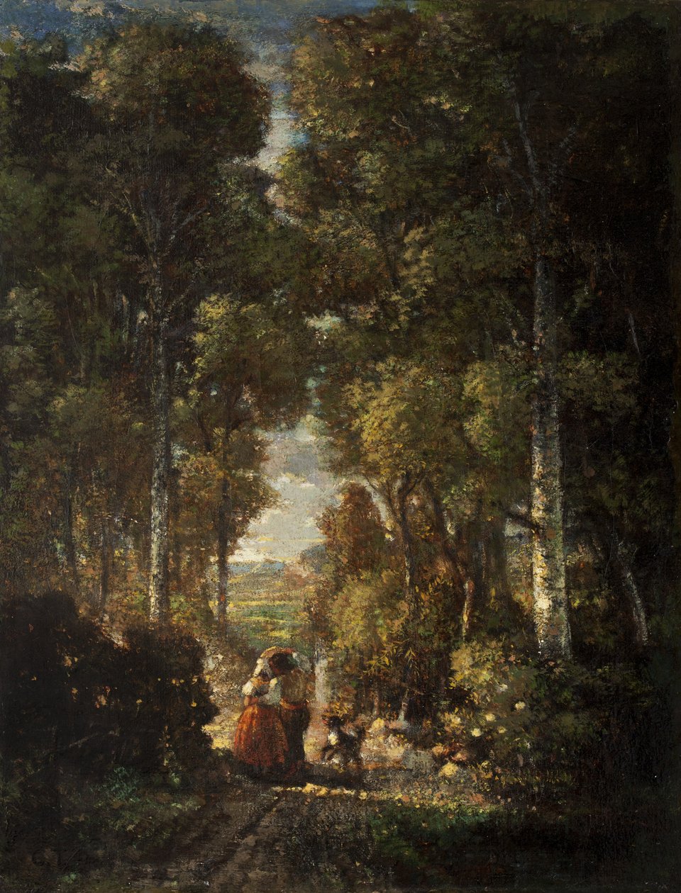 Village Road (Le Chemin du Village) 1830-60 körül alkotó: Constant-Emile Troyon