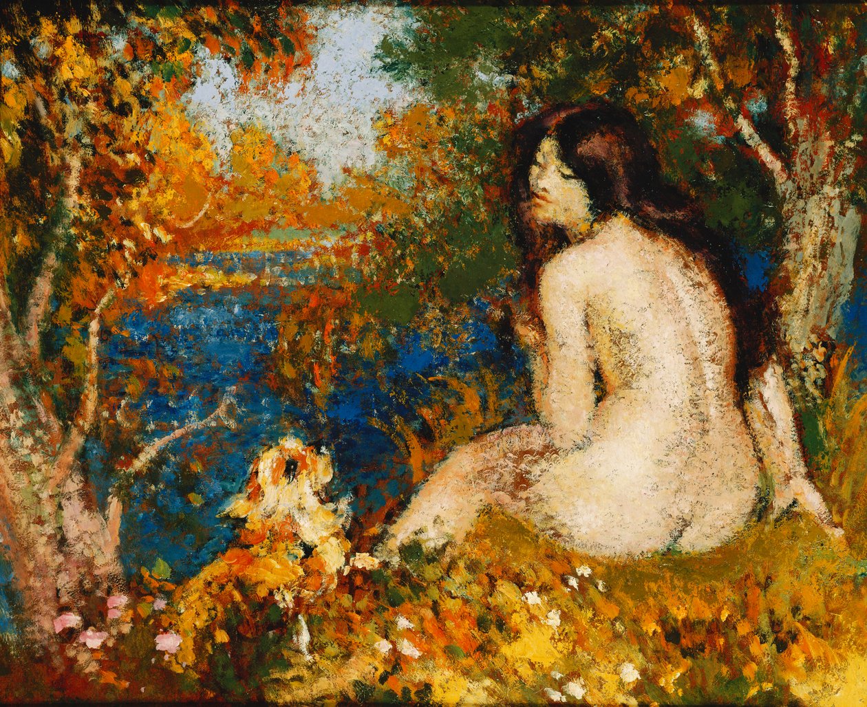 Liliom csokor; Bouquet de Lys - Lelies alkotó: Constant Montald