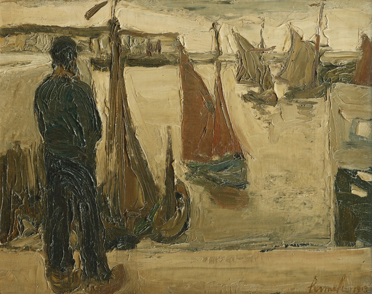 Ostend kikötője alkotó: Constant Permeke