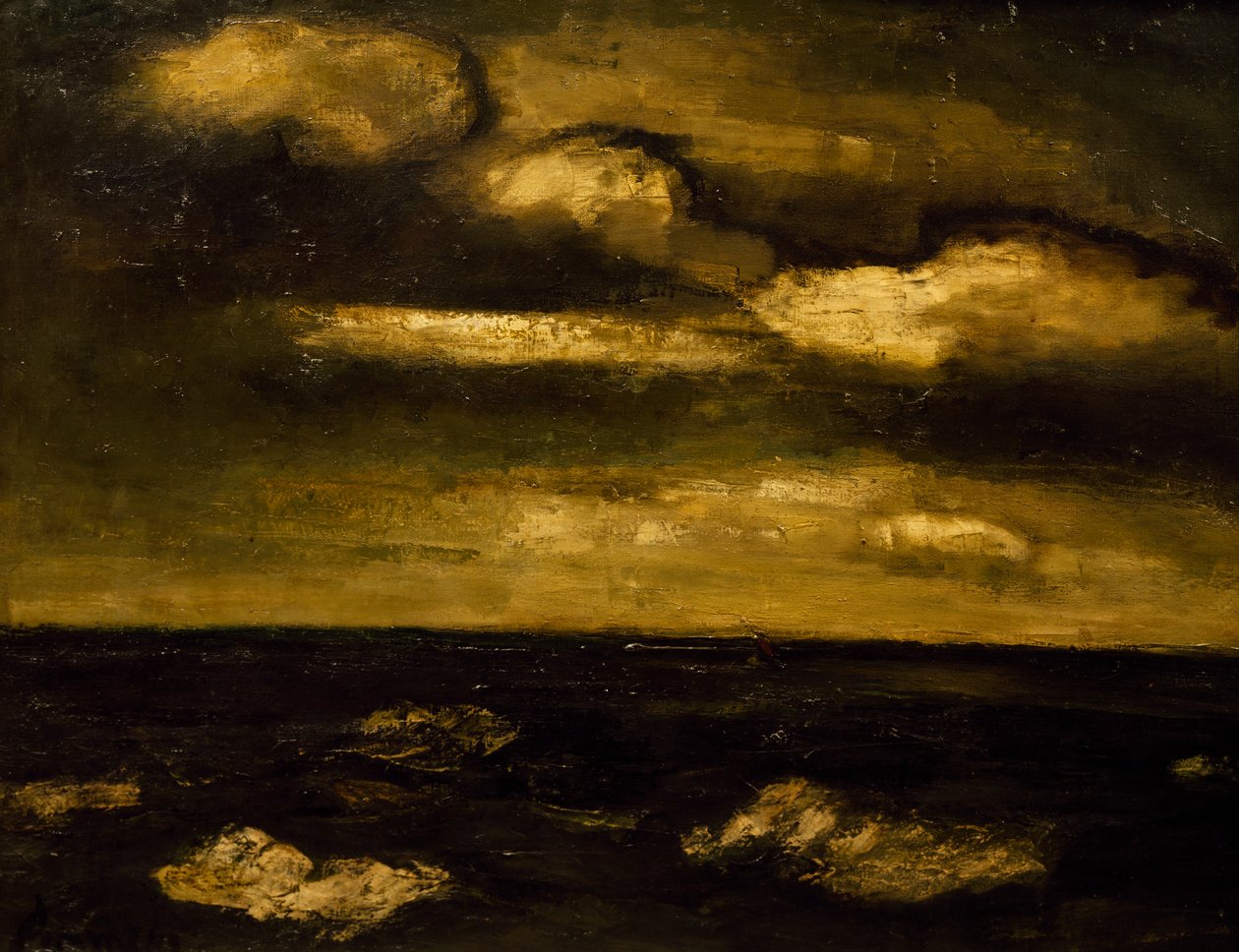Tengeri táj, Constant Permeke (1886-1952). Belgium, XX. század. alkotó: Constant Permeke