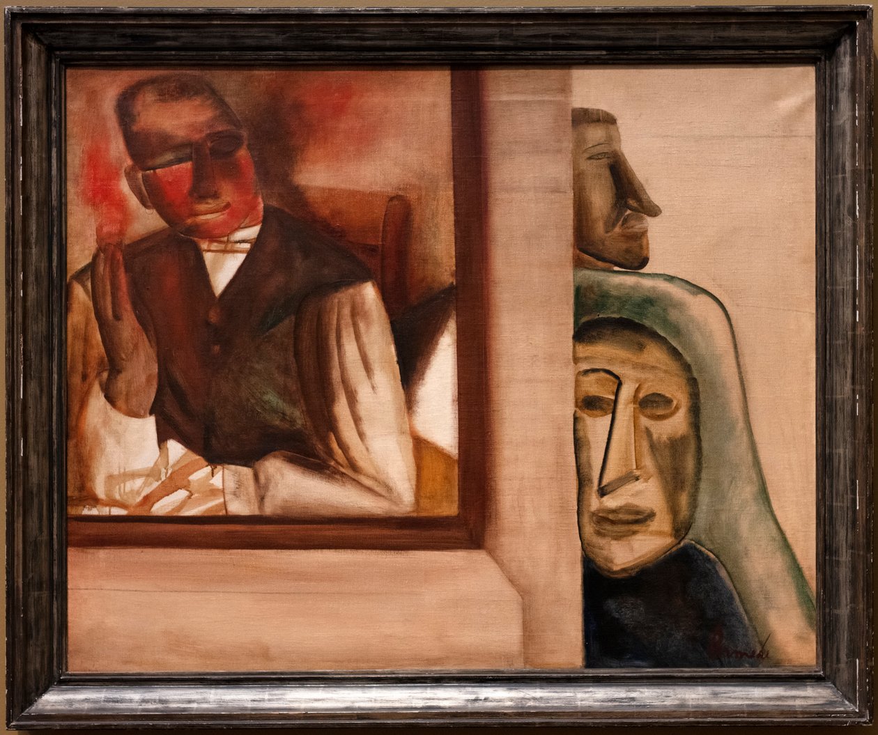 The Smoker, 1927 körül (olaj és terpentin, vászon) alkotó: Constant Permeke