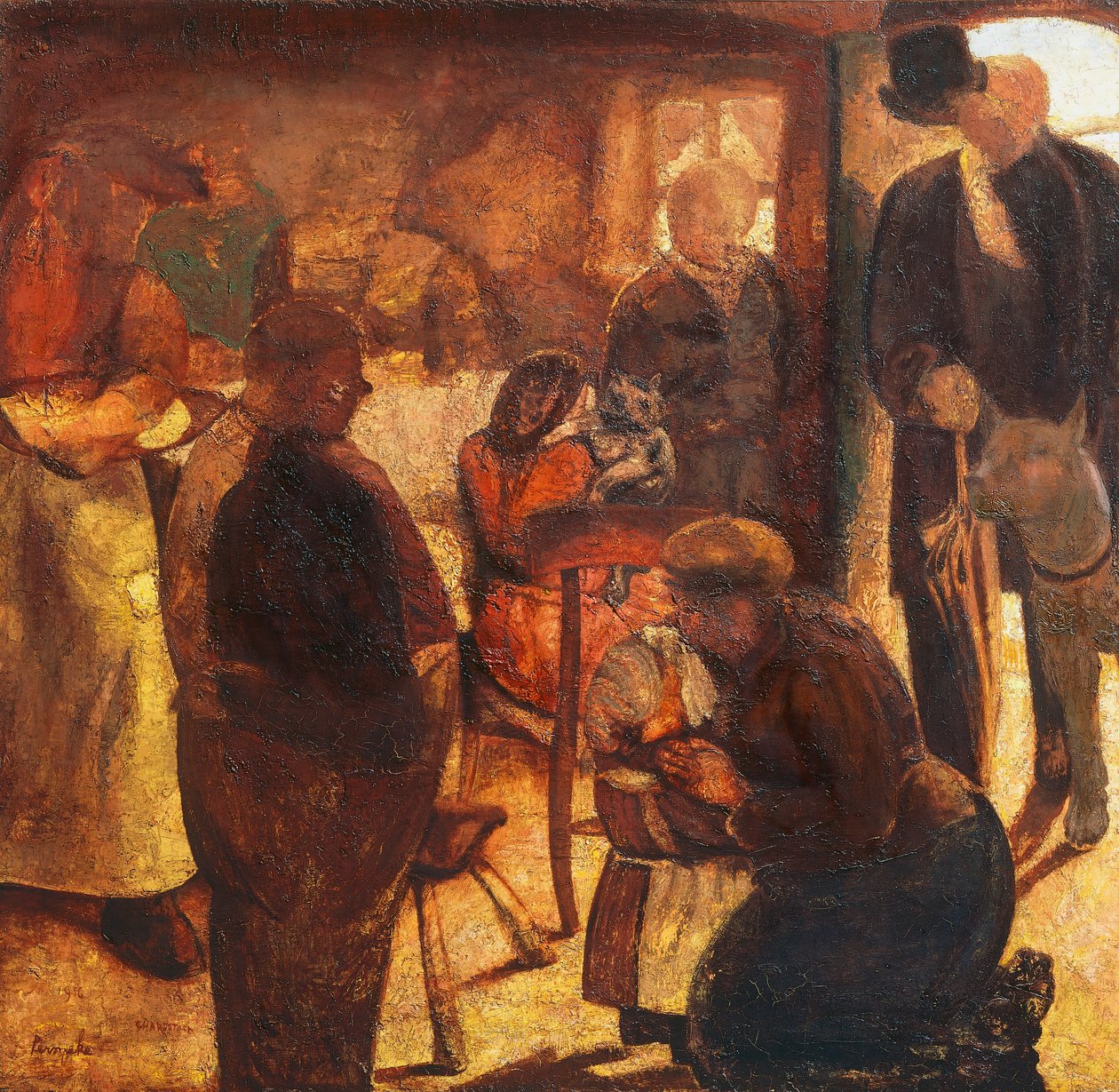 Az idegen, Constant Permeke (1886-1952), olaj, vászon alkotó: Constant Permeke