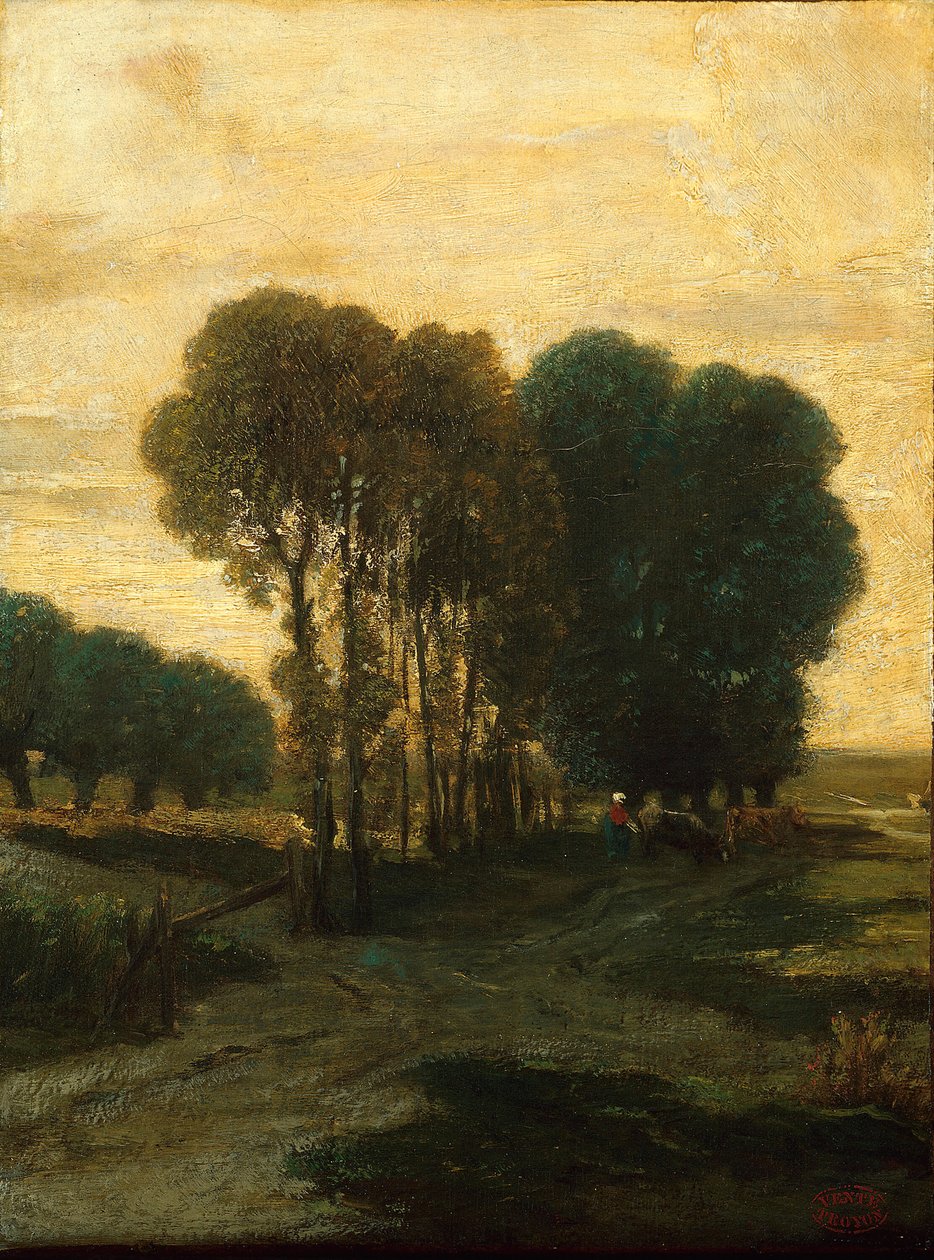 Egy csomó fa, c. 1860. alkotó: Constant Troyon