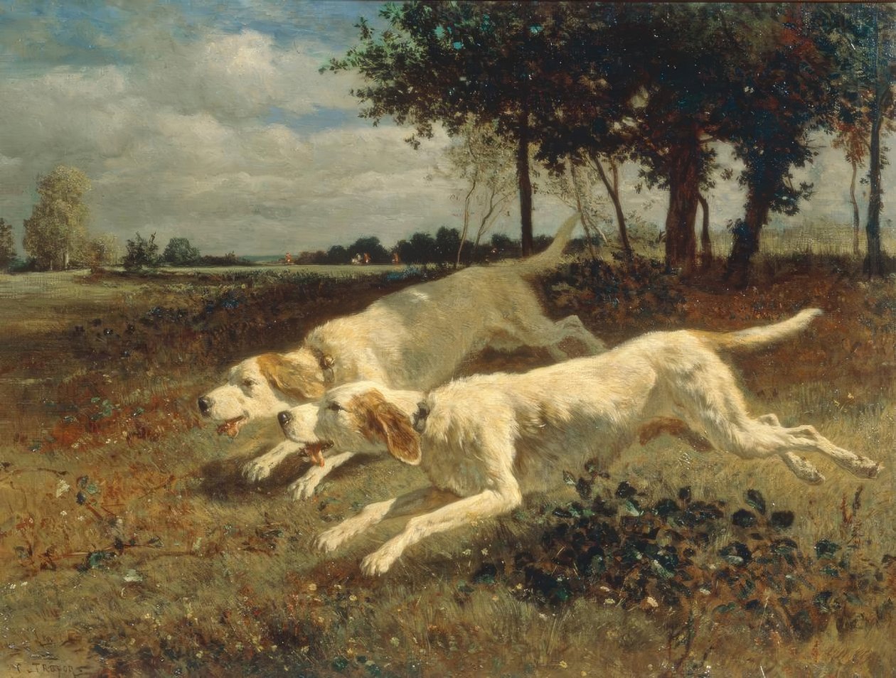 Futó kutyák alkotó: Constant Troyon