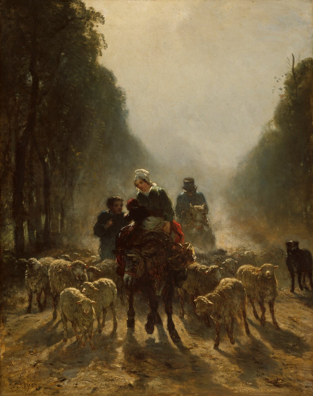 Út a piac felé alkotó: Constant Troyon