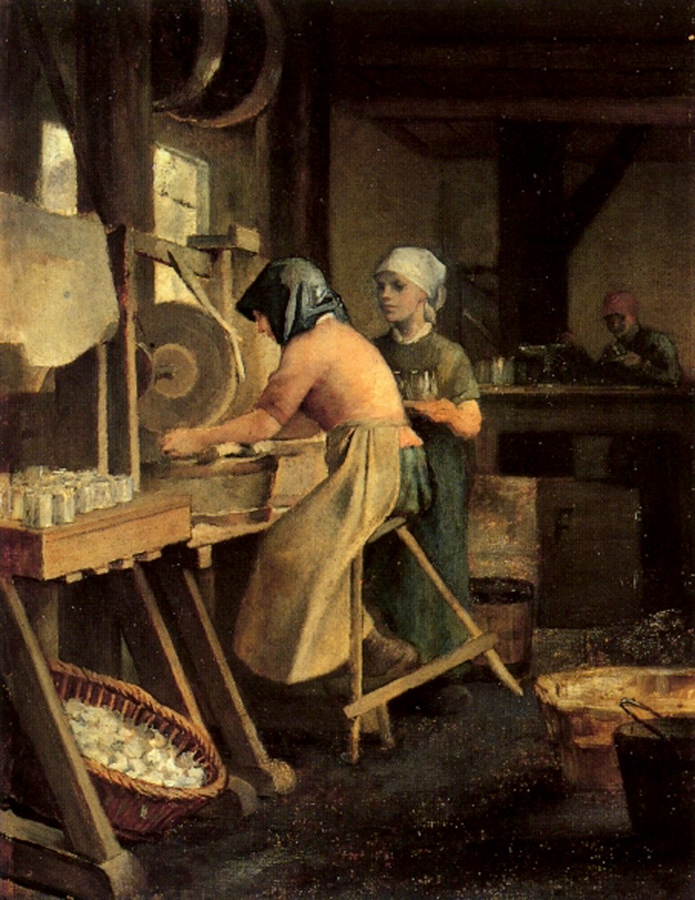 Gyári lányok alkotó: Constantin Emile Meunier