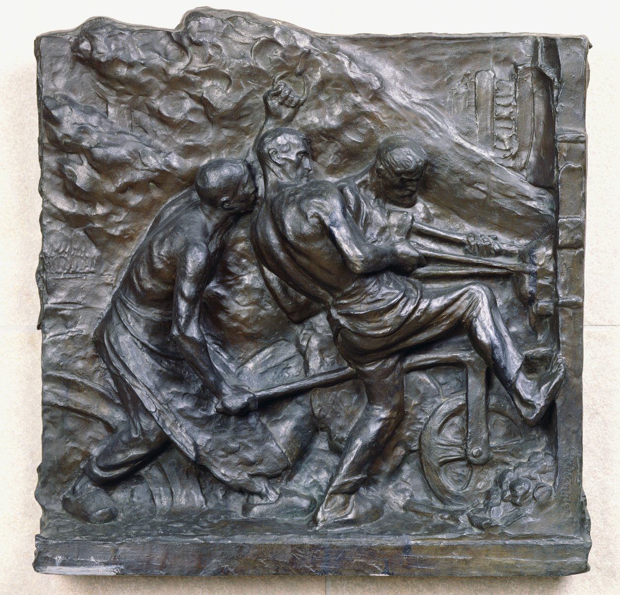 Puddlers, 1893 (bronz) alkotó: Constantin Emile Meunier