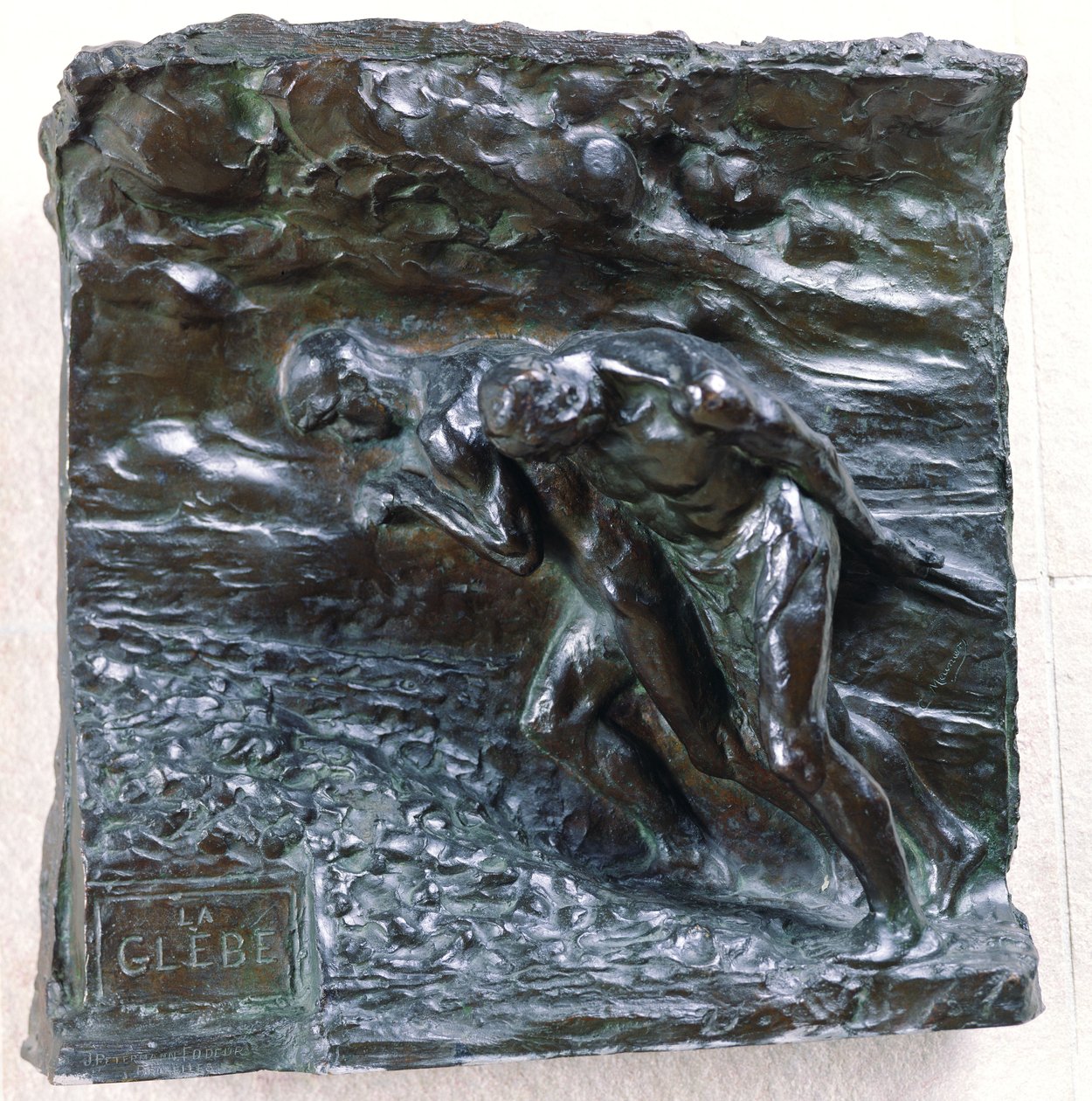 The Glebe, 1892 (bronz) alkotó: Constantin Emile Meunier