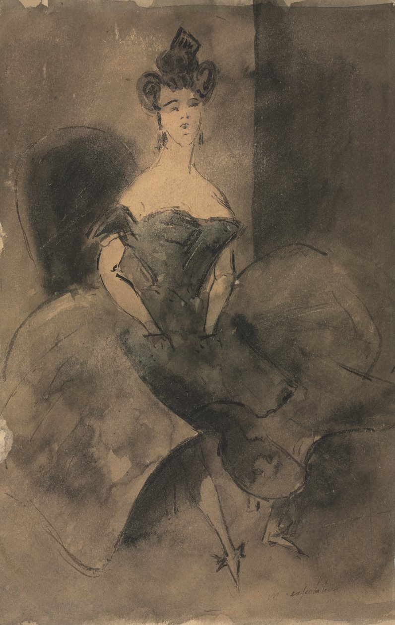 In Expectation, 1800-as évek. alkotó: Constantin Guys