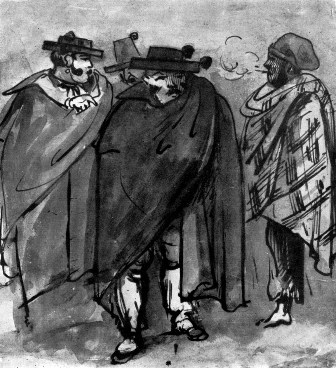 spanyolok, 1930 alkotó: Constantin Guys