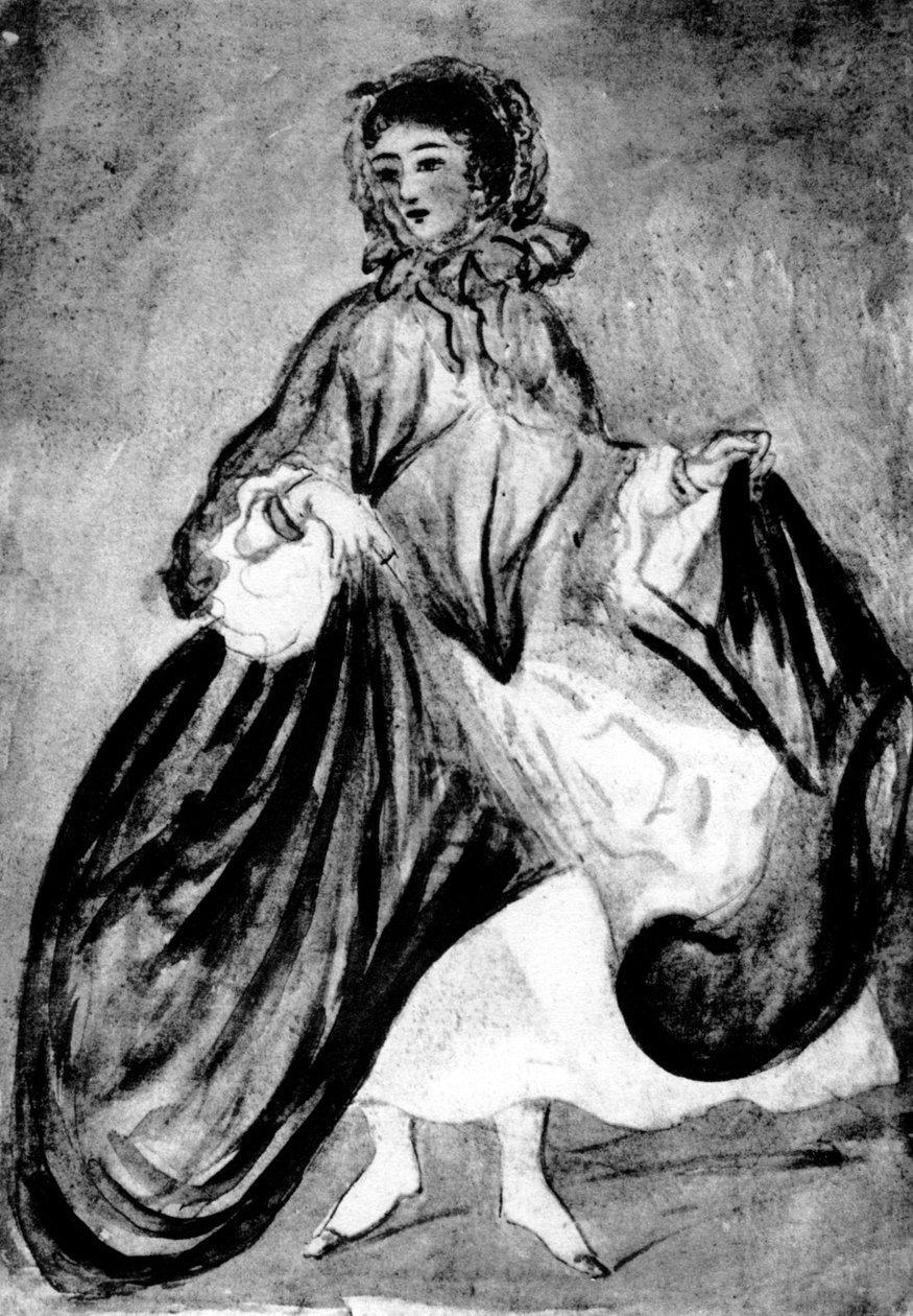 Tanulmány egy nőről, 19. század, 1930. alkotó: Constantin Guys
