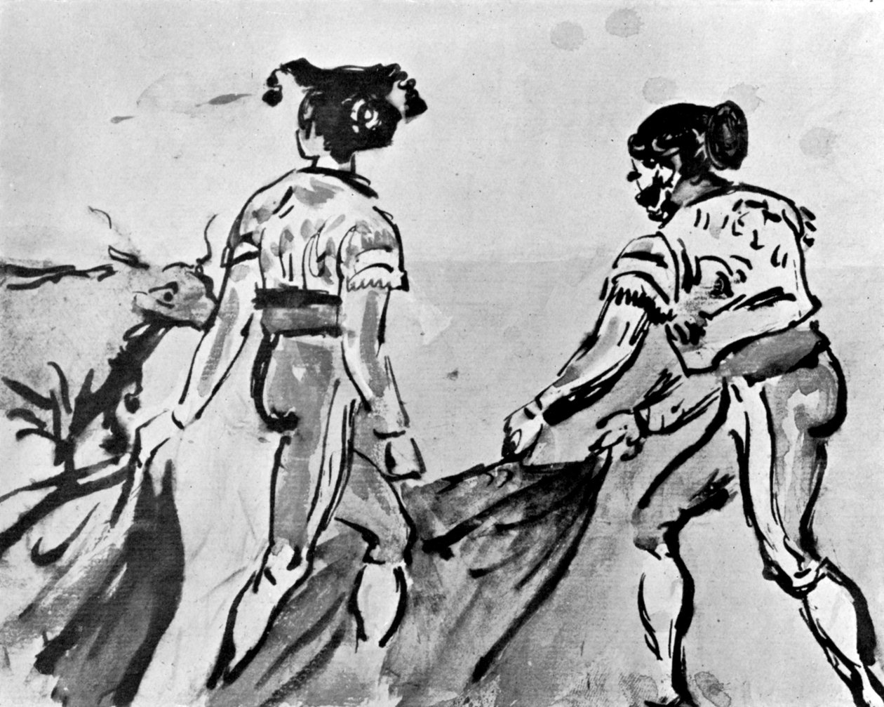 A bikaviadal, 19. század, 1930. alkotó: Constantin Guys