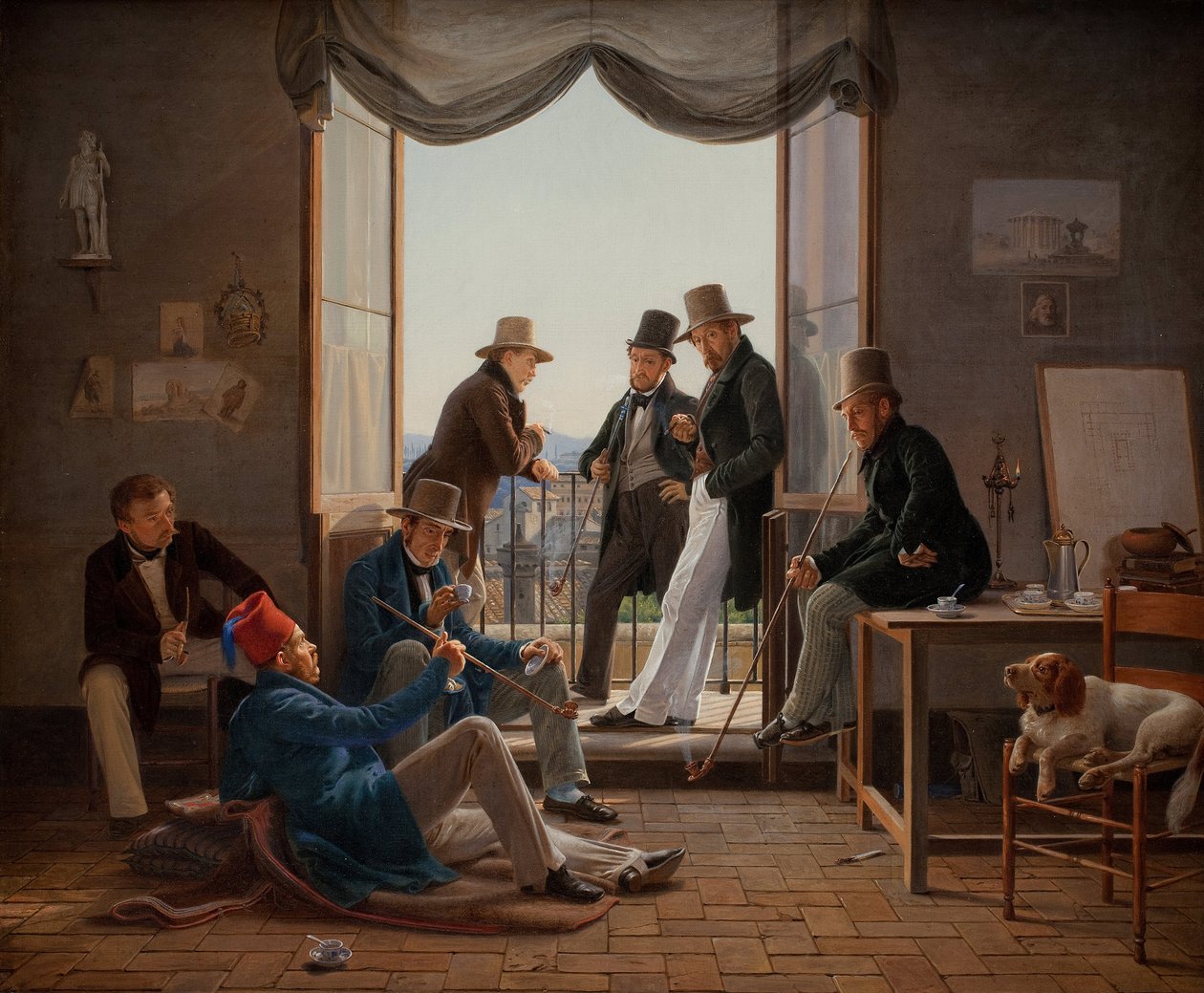 Dán művészek csoportja Rómában, 1837 alkotó: Constantin Hansen