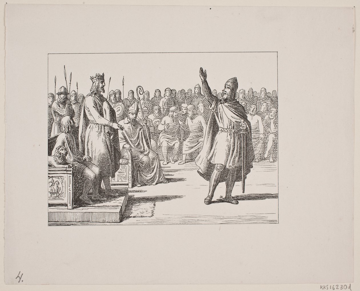 Illusztráció Svend Grundtvighoz, "Marsk Stig: Dán népdal a 13. századból", 1861 alkotó: Constantin Hansen