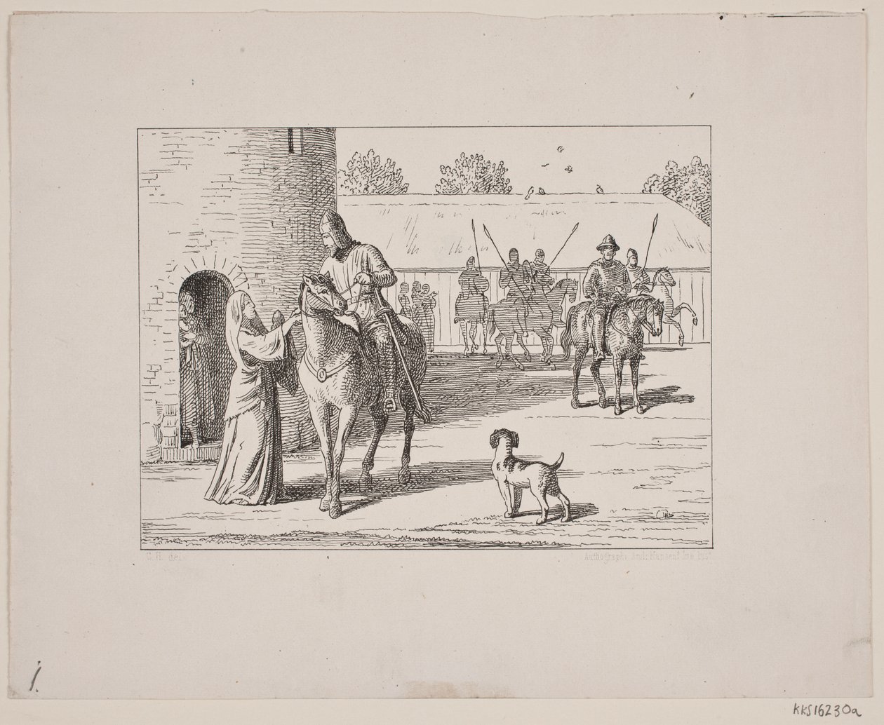 Illusztráció Svend Grundtvighoz, "Marsk Stig: Dán népdal a 13. századból", 1861 alkotó: Constantin Hansen