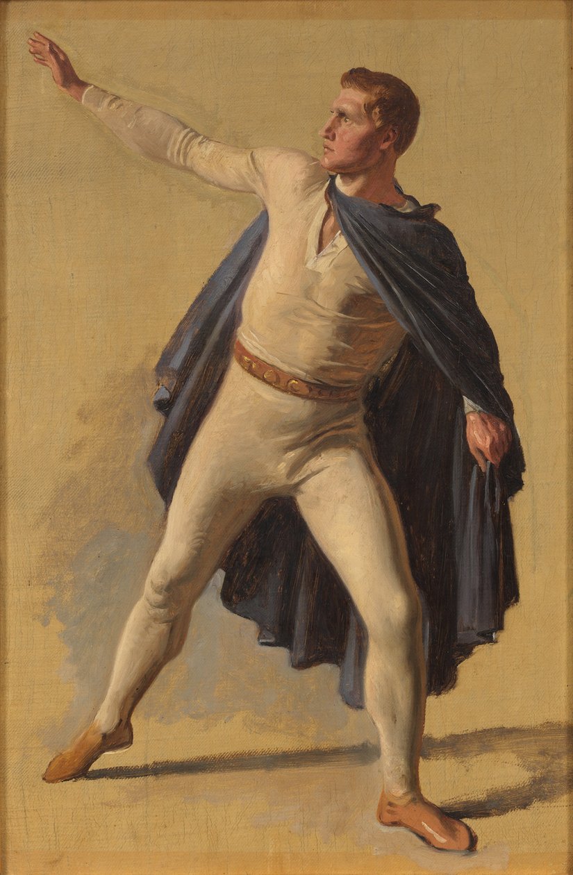 Loki. Tanulmány Ægir lakomájához alkotó: Constantin Hansen