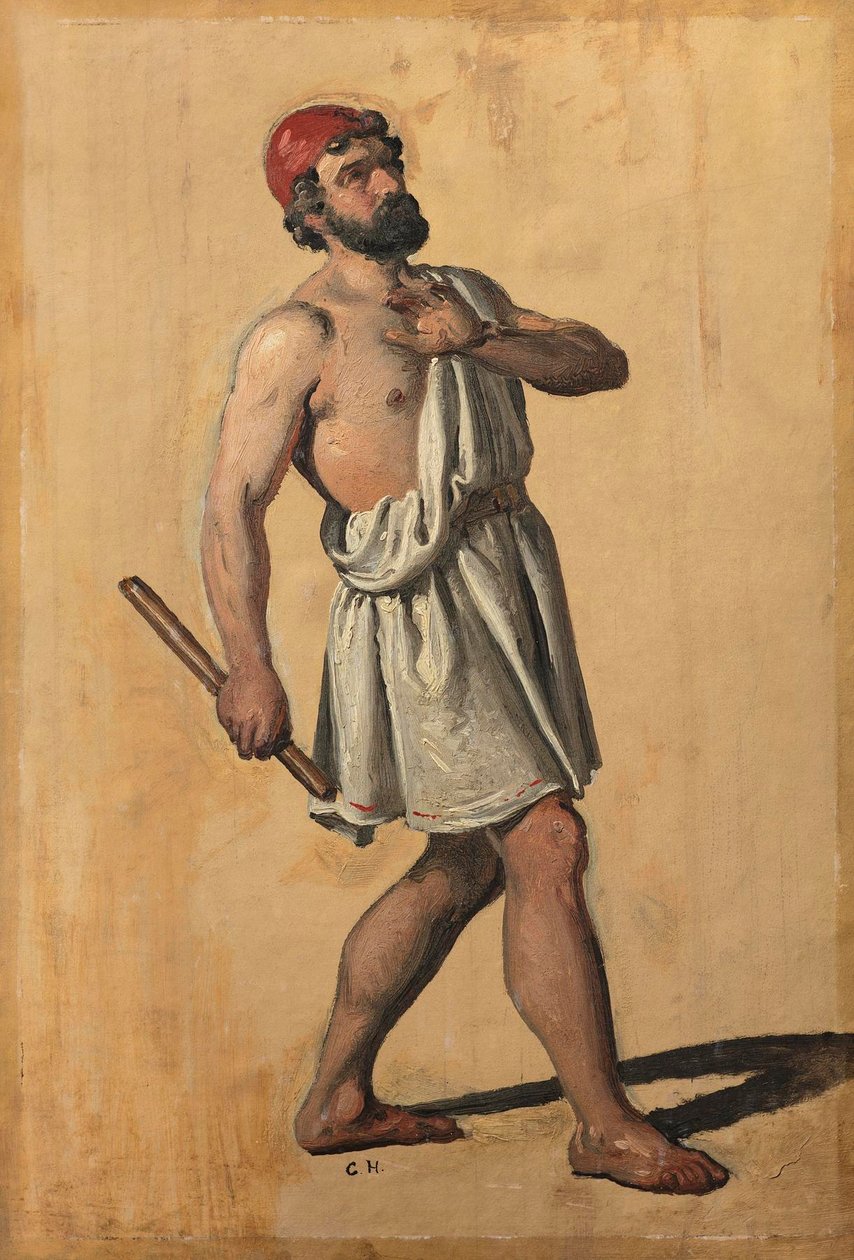 Férfi alak, Héphaisztosz () alkotó: Constantin Hansen