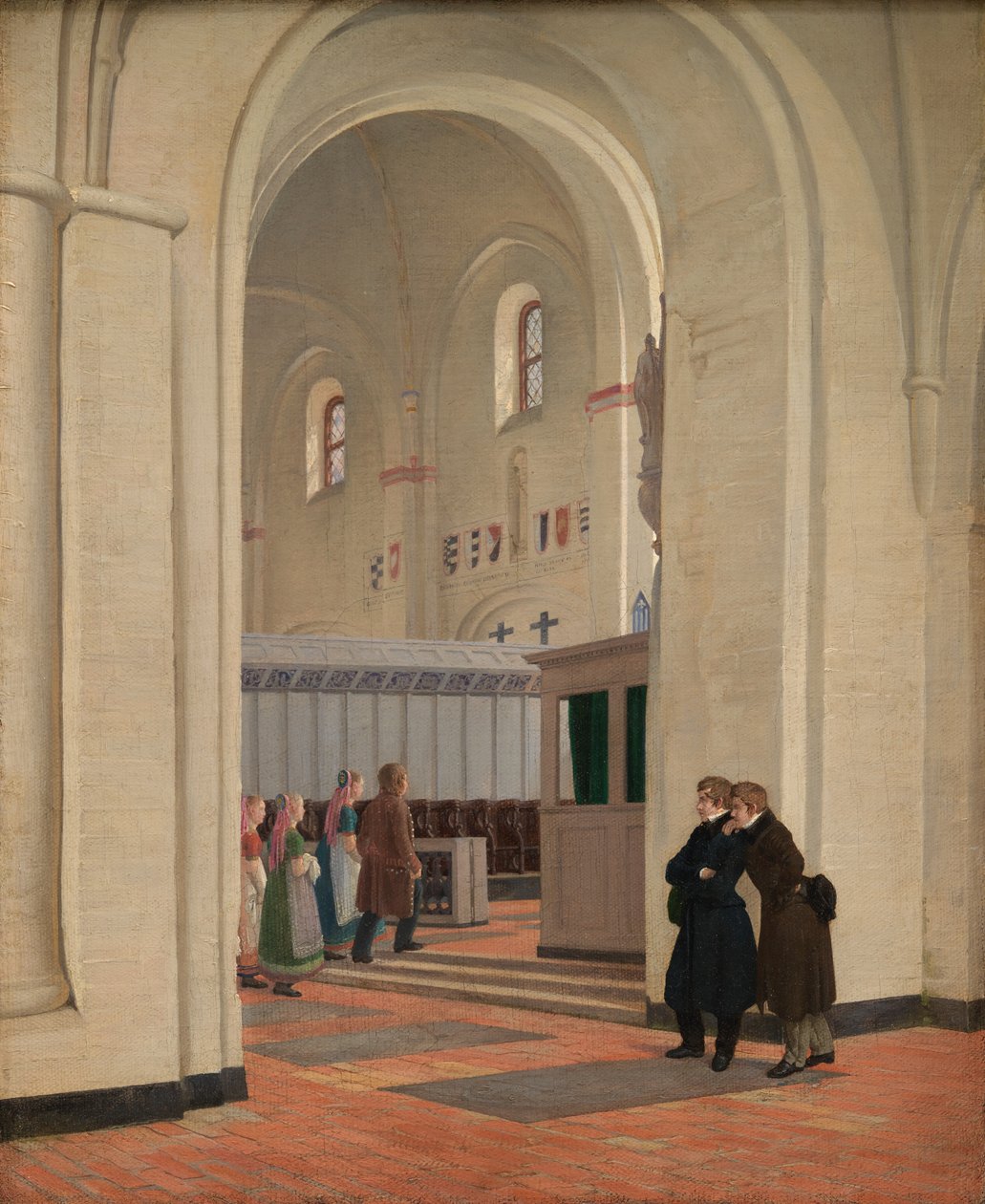 A Ringstedi Szent Bendt-templom belseje alkotó: Constantin Hansen