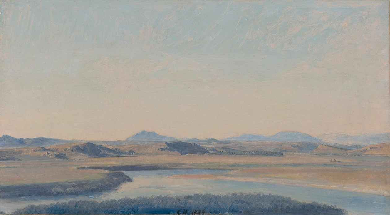 Tiberlandschaft bei Acqua Sorrel alkotó: Constantin Hansen