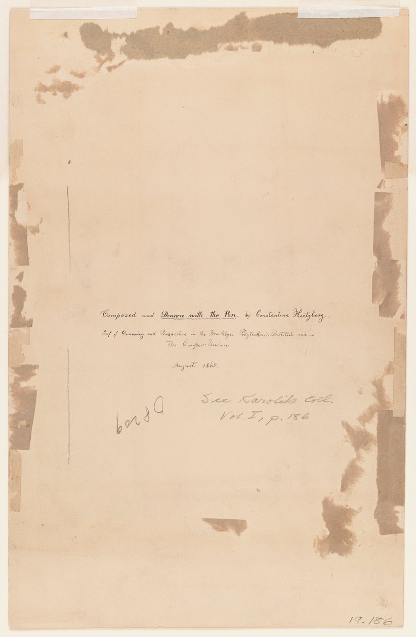 Művészek felirata, 1865 (a 375815-ös versszó) alkotó: Constantine Hertzberg