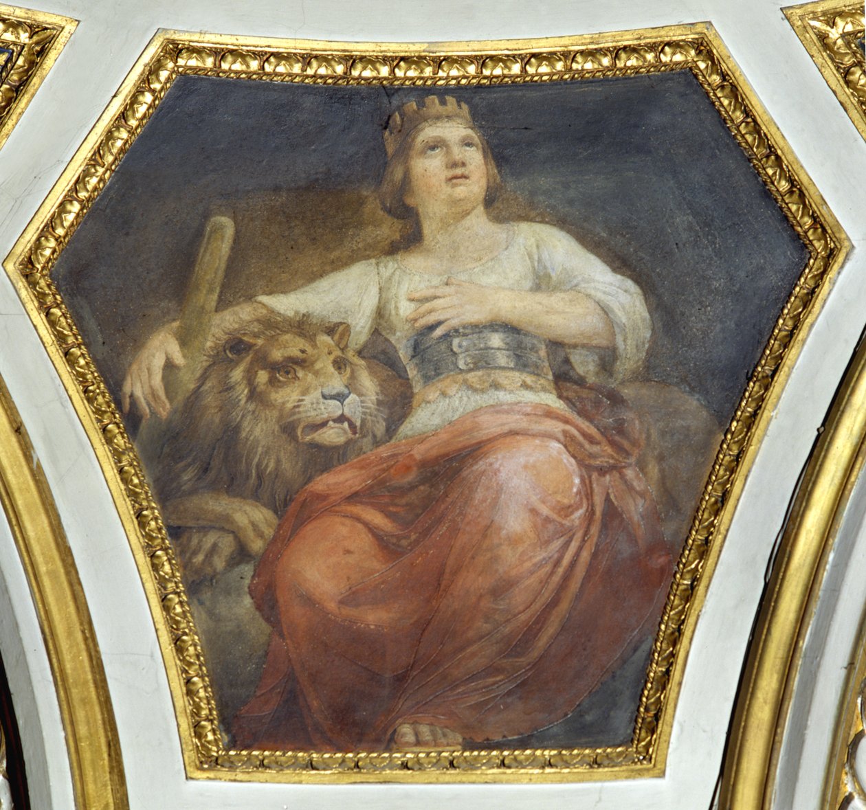 Az erőd (a négy kardinális erény) alkotó: Constantino Brumidi