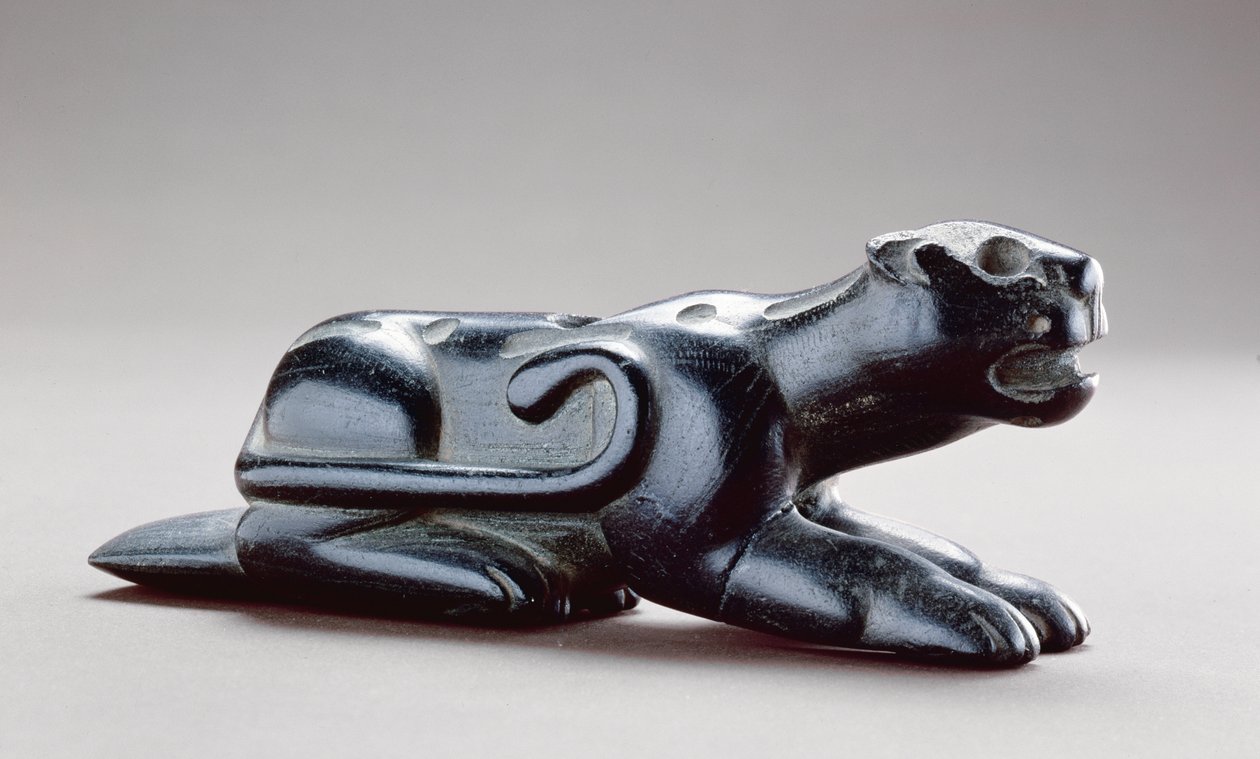 Párduc pipa, i.sz. 1-400 (steatit) alkotó: Copena culture