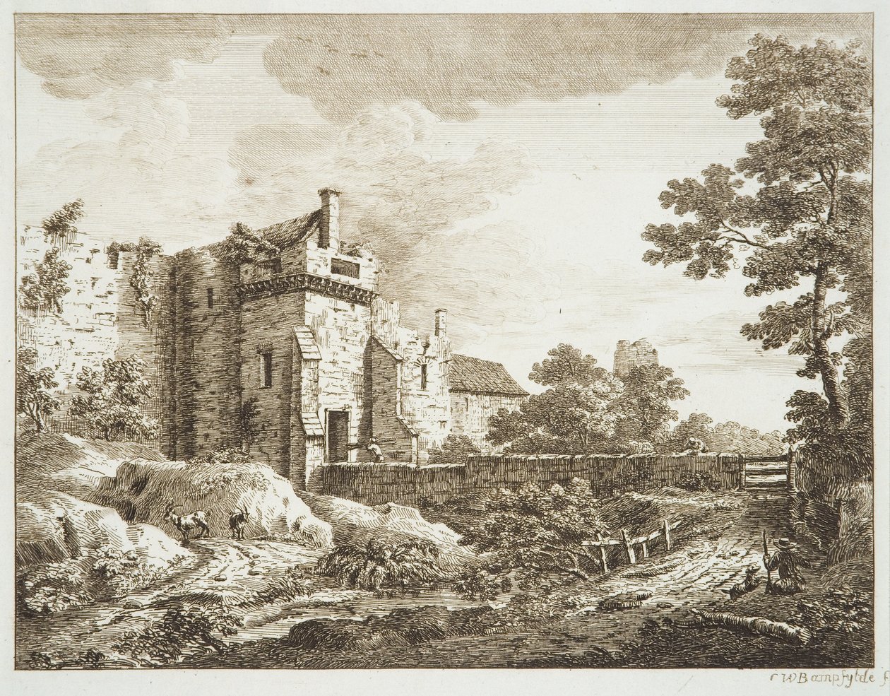 Az Old Gate Southamptonban alkotó: Copplestone Warre Bamfylde