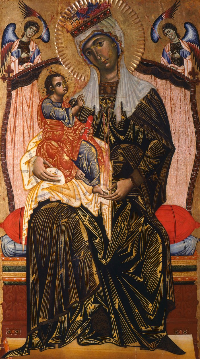 Madonna és gyermek, Coppo di Marcovaldo (kb. 1220-1276 után) alkotó: Coppo di Marcovaldo