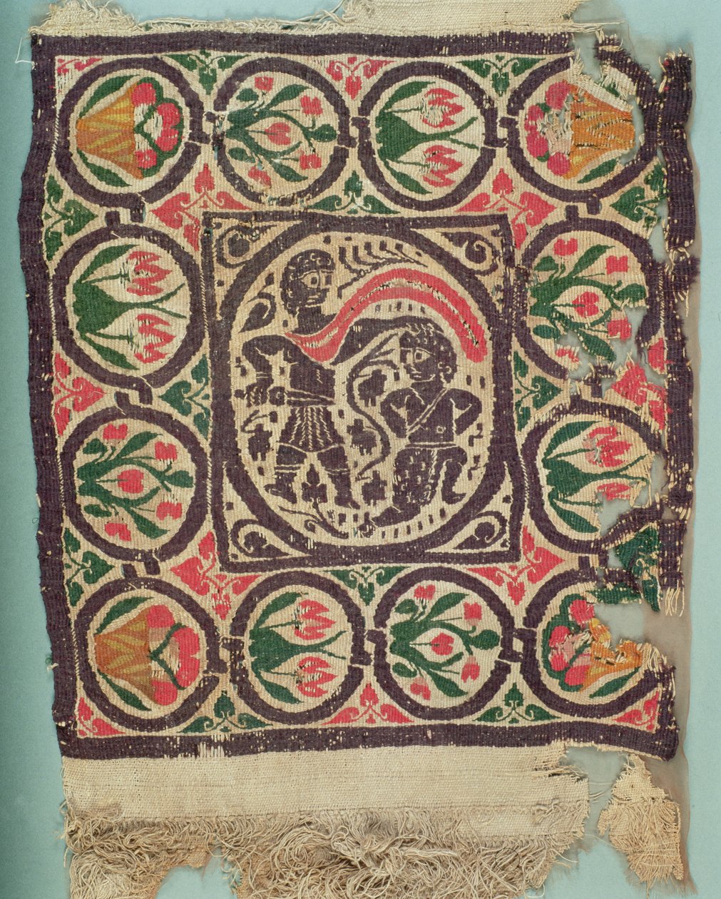Gobelin szőtt panel (vászon és gyapjú) alkotó: Coptic