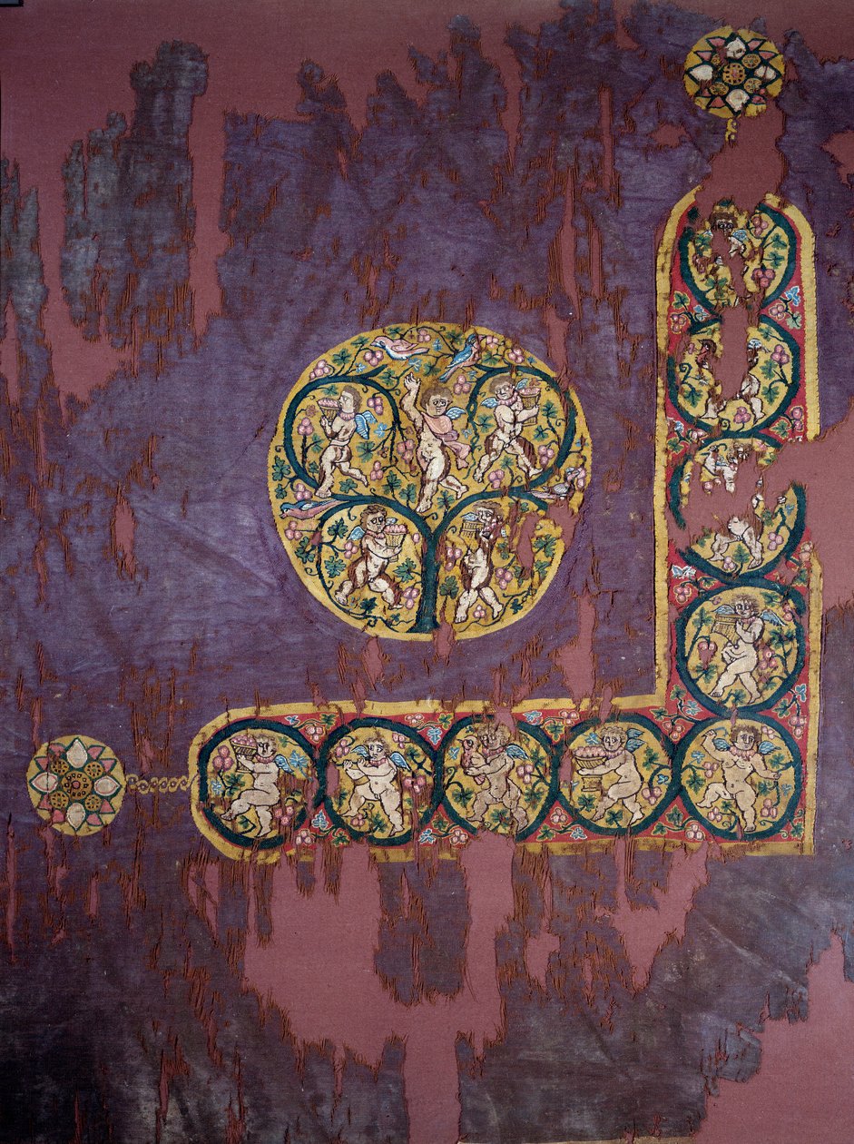 Kopt művészet: Hanging with Harvest Love (i.sz. IV. század), Párizs, Musee Du Louvre alkotó: Coptic Coptic