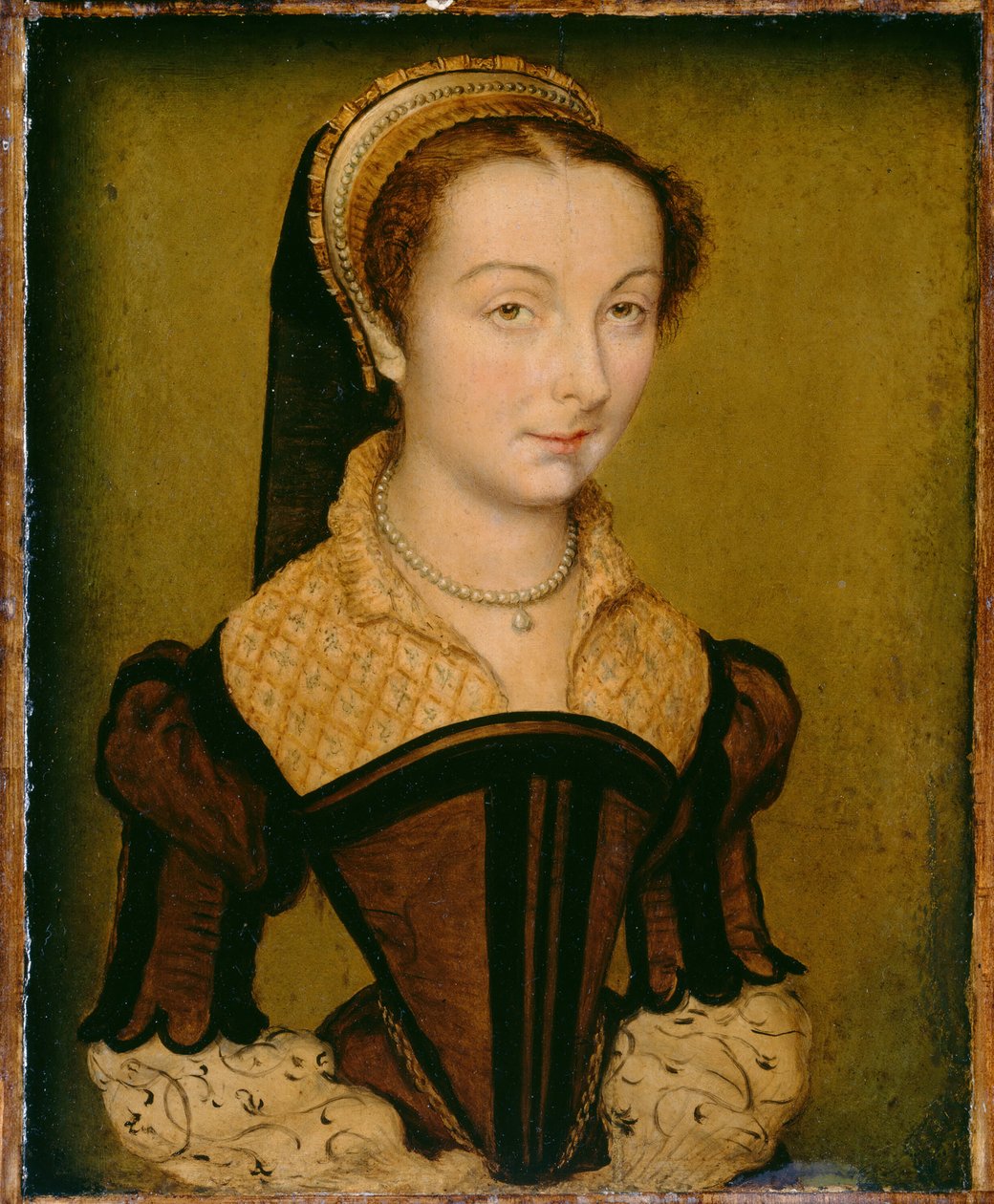 Louise de Halluin, Cipierre hölgy portréja, c. 1555. alkotó: Corneille de Lyon