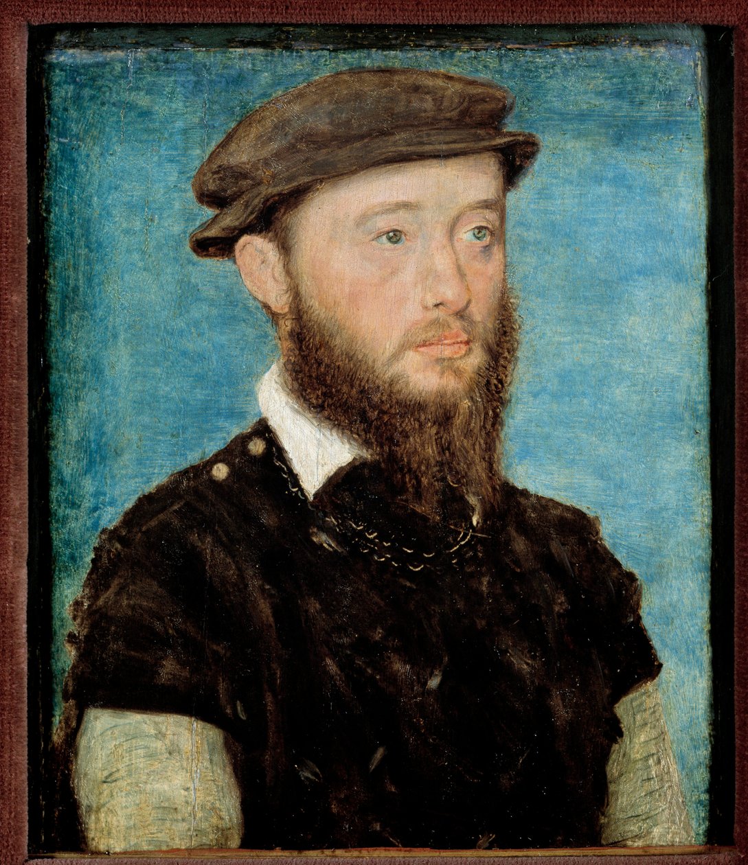 Jean de Bourbon Vendome, Soissons és Enghien gróf portréja (1528-1557) Corneille De Lyon (Corneille de La Haye) fafestménye (1500/1510-1574) alkotó: Corneille de la  Haye