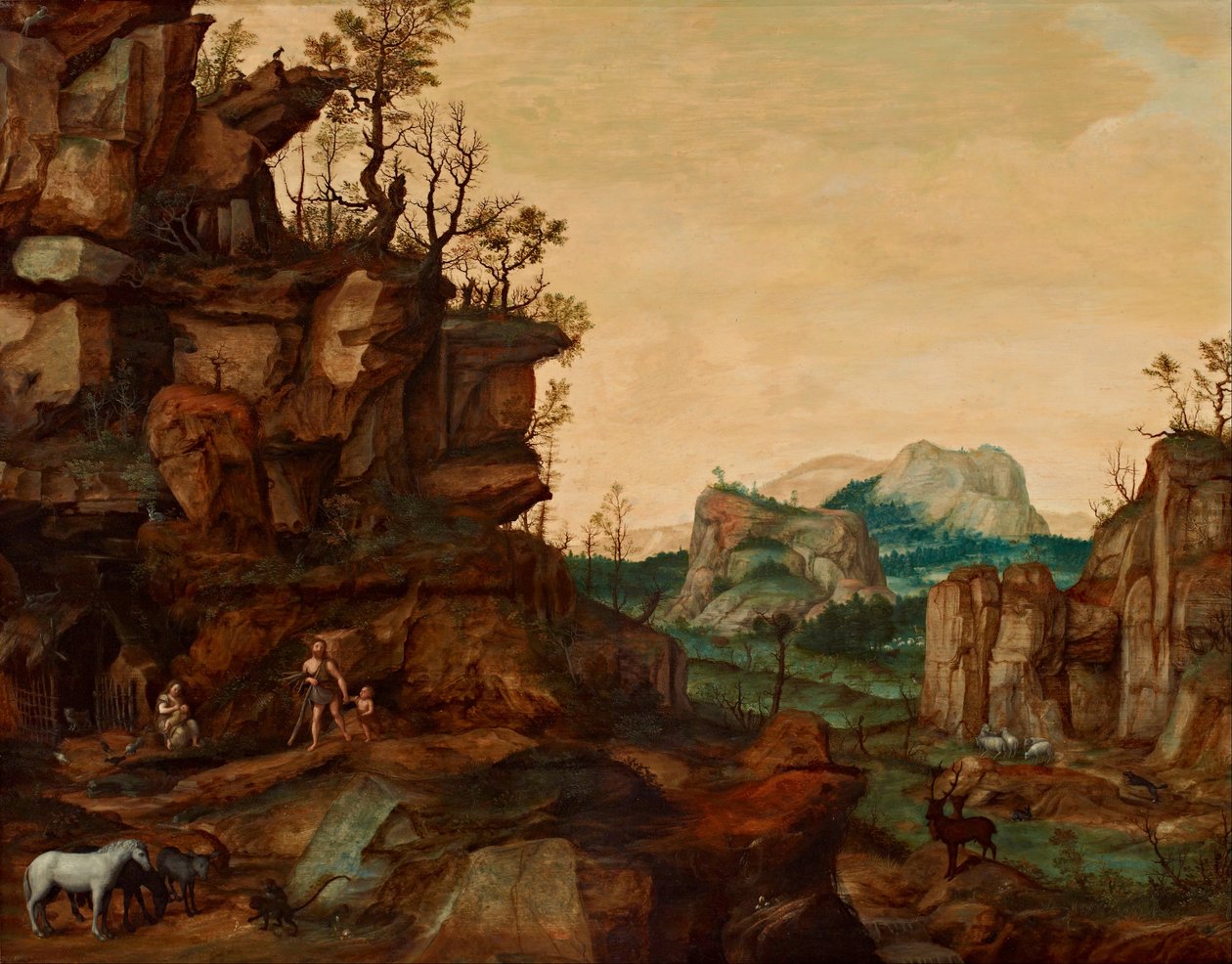 Táj Ádámmal és Évával alkotó: Cornelis van Dalem