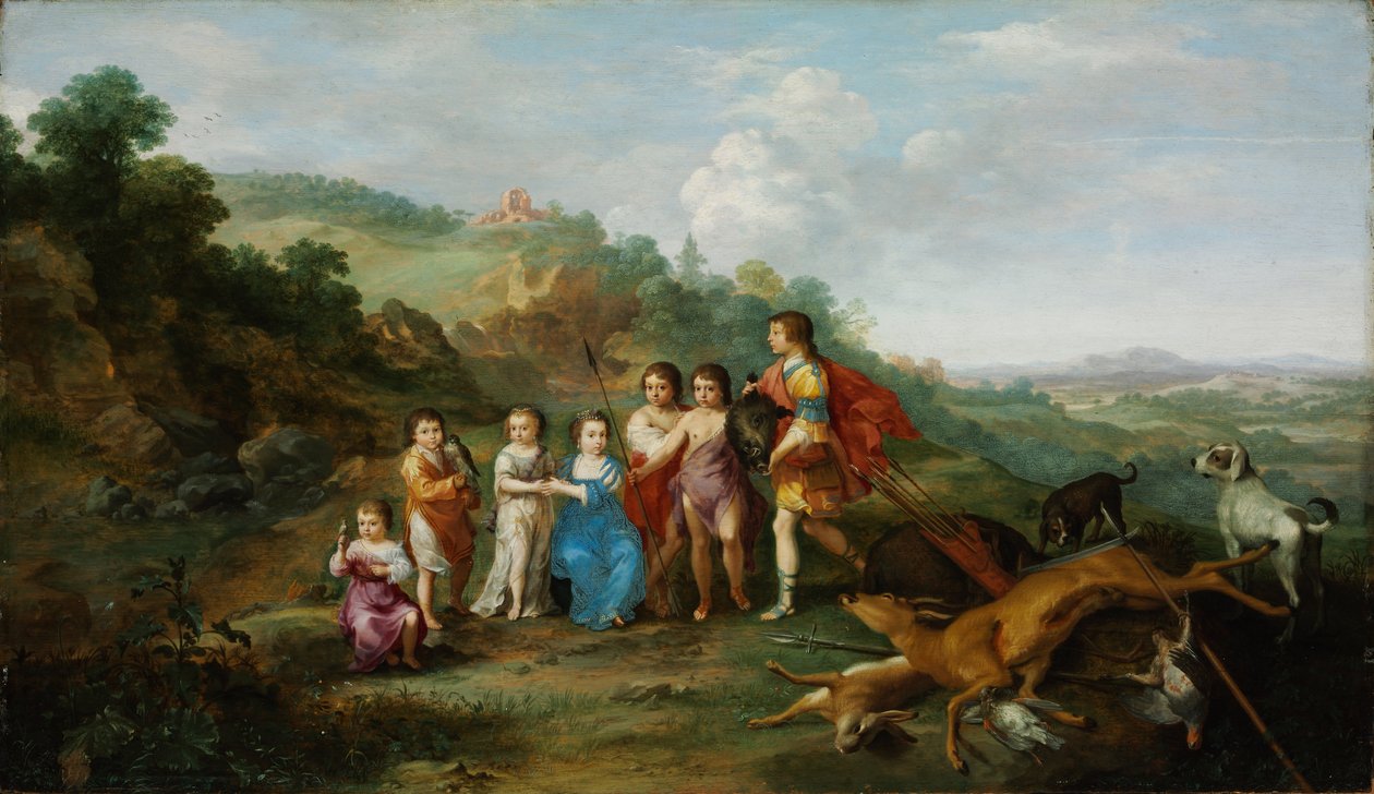 A Winterking hét gyermeke alkotó: Cornelis van Poelenburch